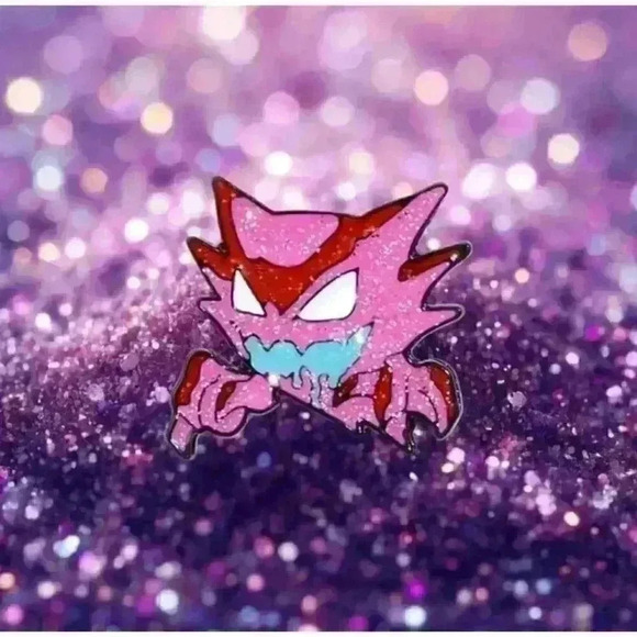 Pokemon Haunter Glitter Enamel Lapel Brooch Pin - Picture 1 of 4